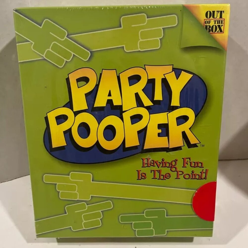 Party Pooper Board Game, Out of the Box Games, SEALED New